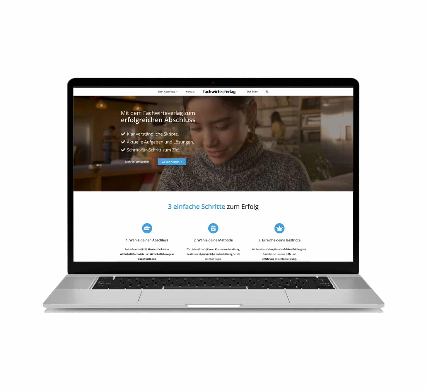 Website for economic educational material provider. 1