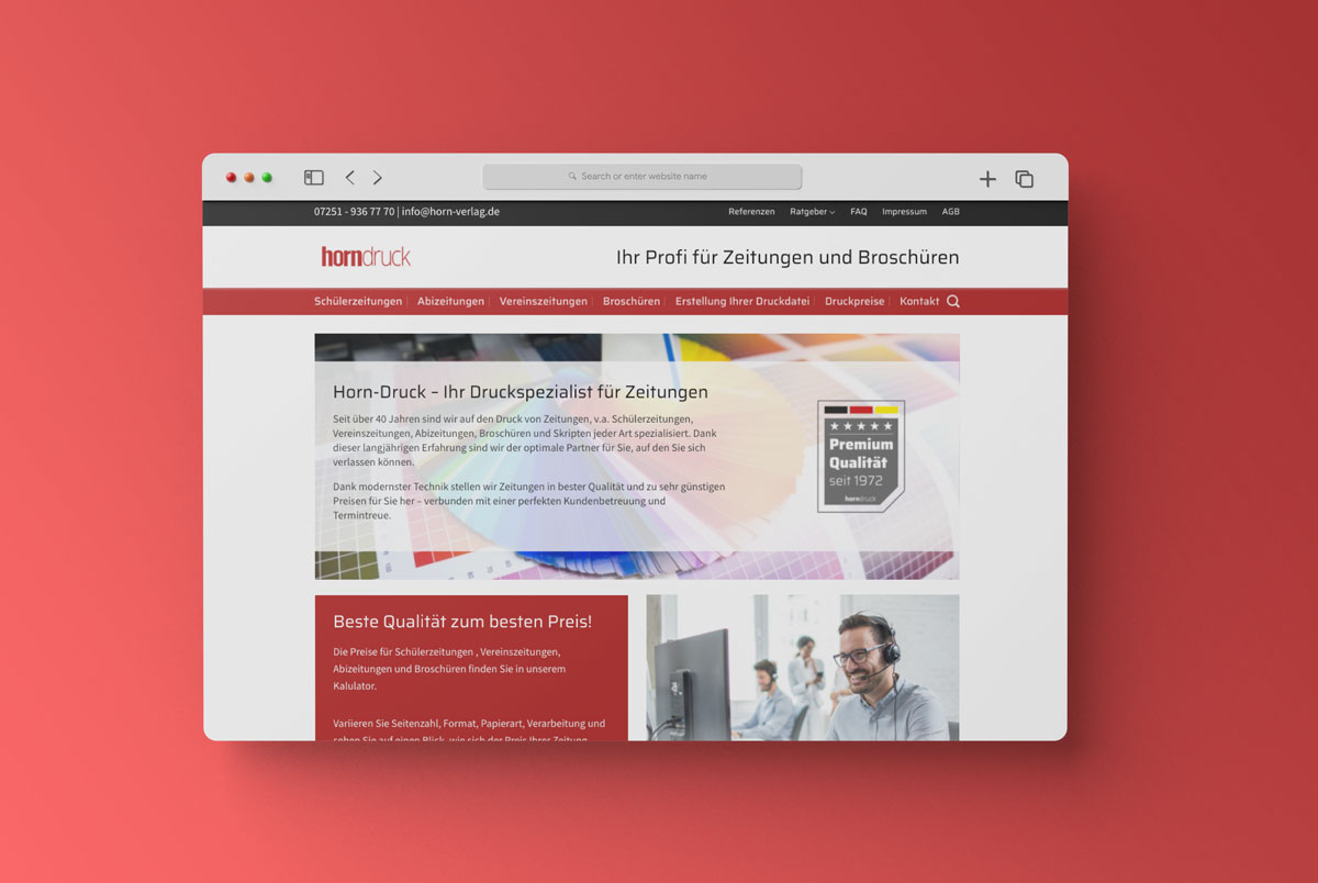 Website for printery enterprise.