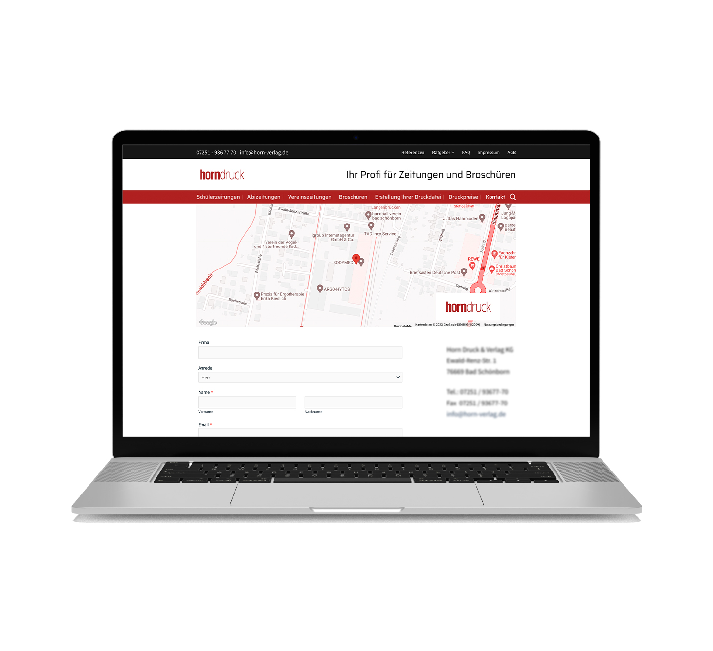 Website for printery enterprise. 3