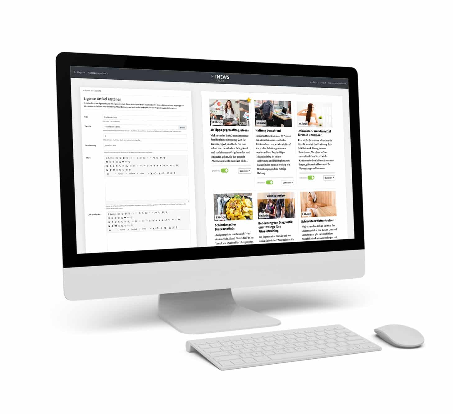Vollständig anpassbare Online-Zeitung. 2