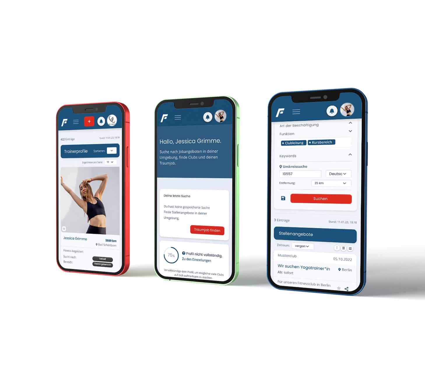 Matching-Plattform for gyms and fitness trainers. 2