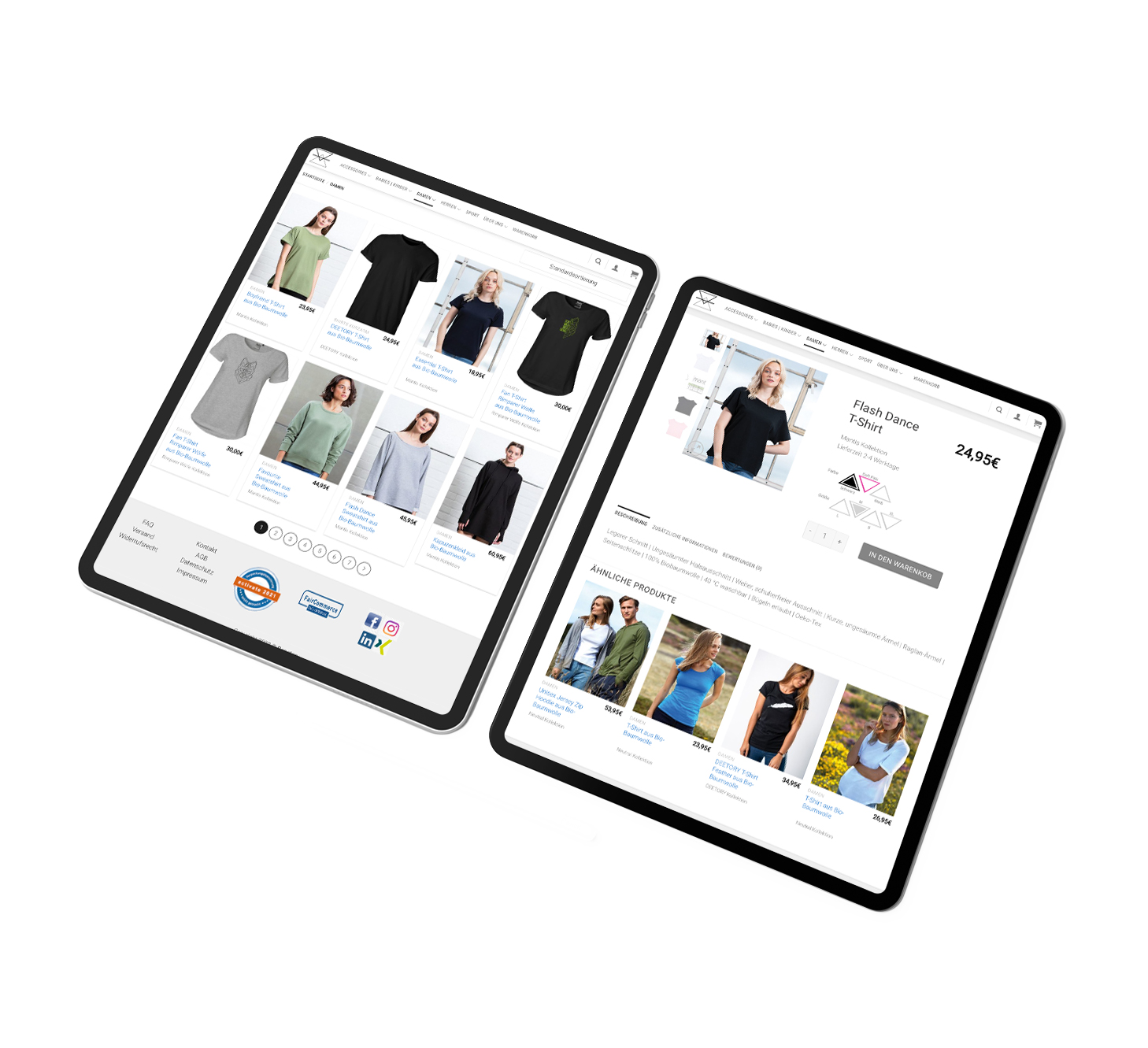 Online Shop for fair-trade clothing. 3